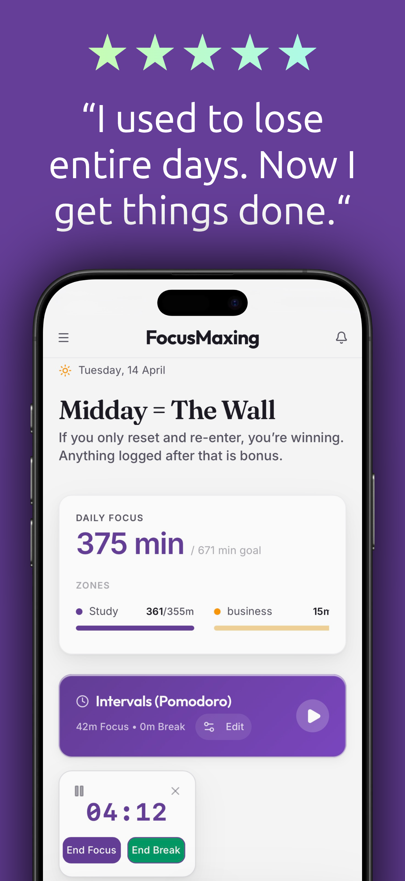 FocusMaxing app screenshot 2